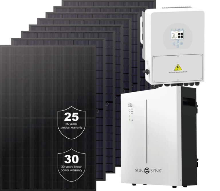 8 solar panels package sunsynk